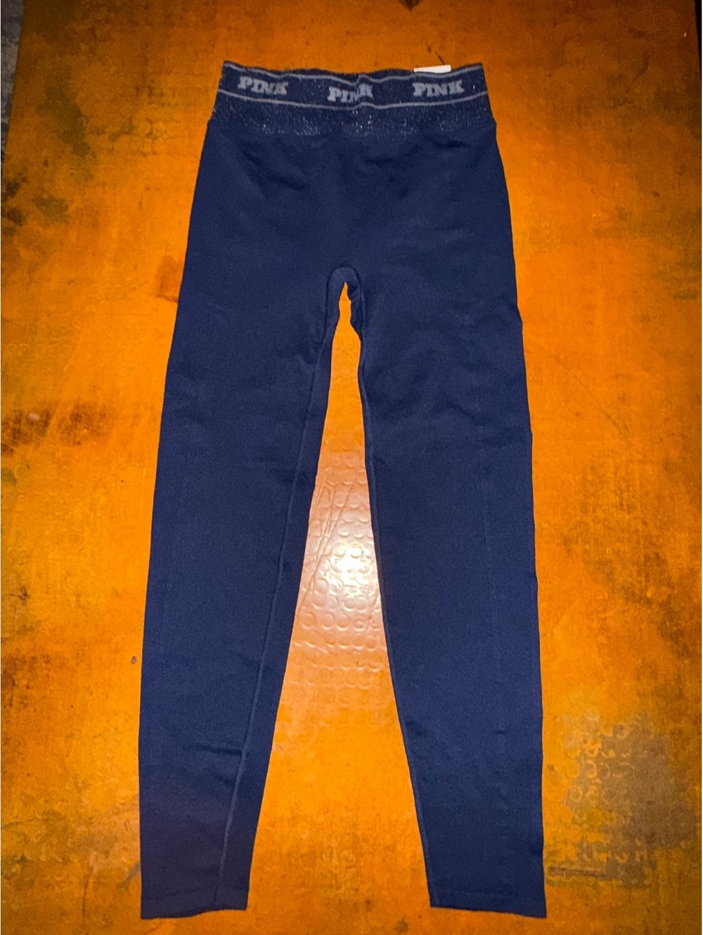 Victoria's Secret Pink Seamless Leggings Size M Blue